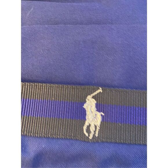 Polo Ralph Lauren blue duffle bag Big Pony 21x9 Shoulder strap Weekender Travel - Picture 1 of 6